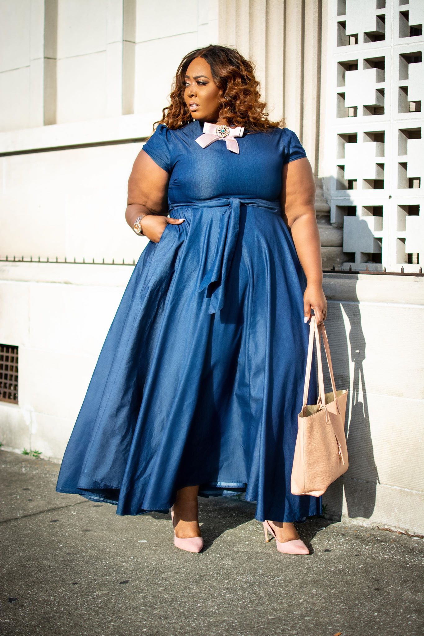 Denim Maxi Dress